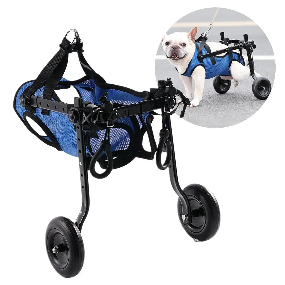 1 Peça Cadeira de Rodas para Animais de Estimação Carrinho Ajustável Gato Cão Reabilitação Rodas para Caminhada Auxiliares de Mobilidade Ferramentas Leves para Caminhada de Animais