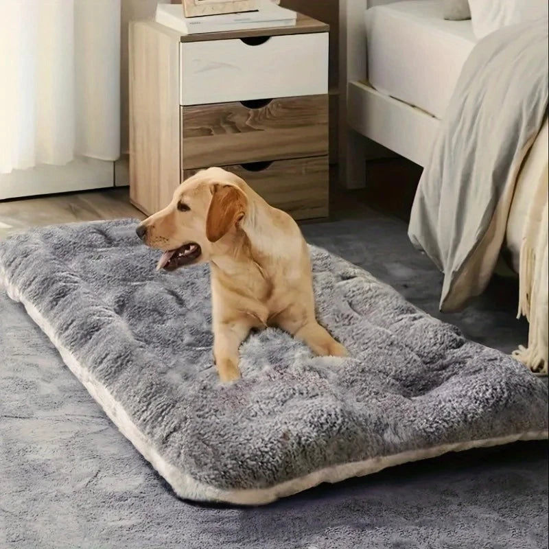 Cama de Cachorro Grande de Pelúcia, Sofá, Espessa, Super Macia, Poliéster, Tapete para Animais, Cama para Caixas de Cachorro Pequeno, Médio e Grande Porte