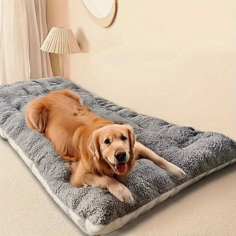 Cama de Cachorro Grande de Pelúcia, Sofá, Espessa, Super Macia, Poliéster, Tapete para Animais, Cama para Caixas de Cachorro Pequeno, Médio e Grande Porte