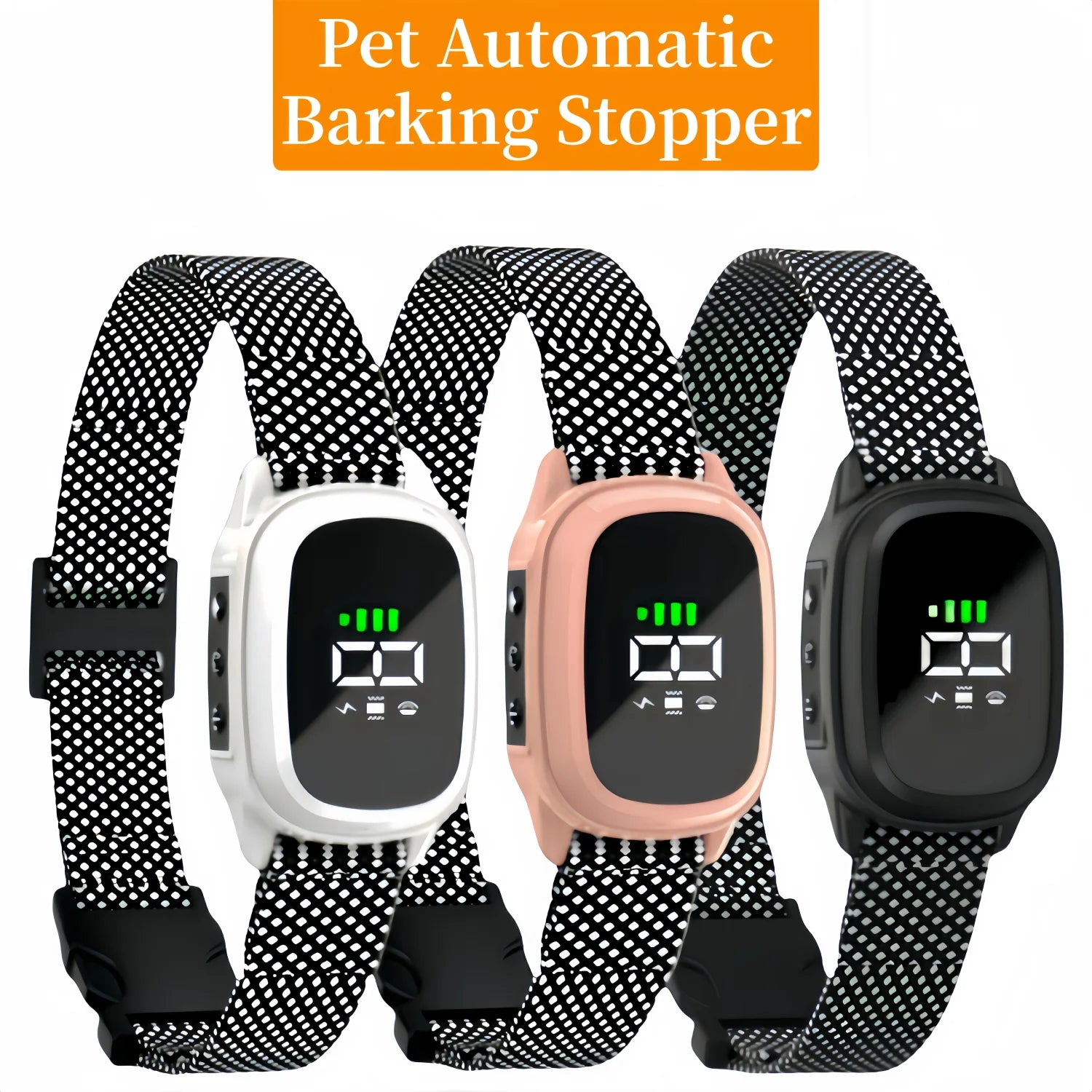 Coleira Anti Latido Automática YHLC para Cães, Recarregável, para Parar Latidos, Coleira de Treinamento Elétrica para Cães