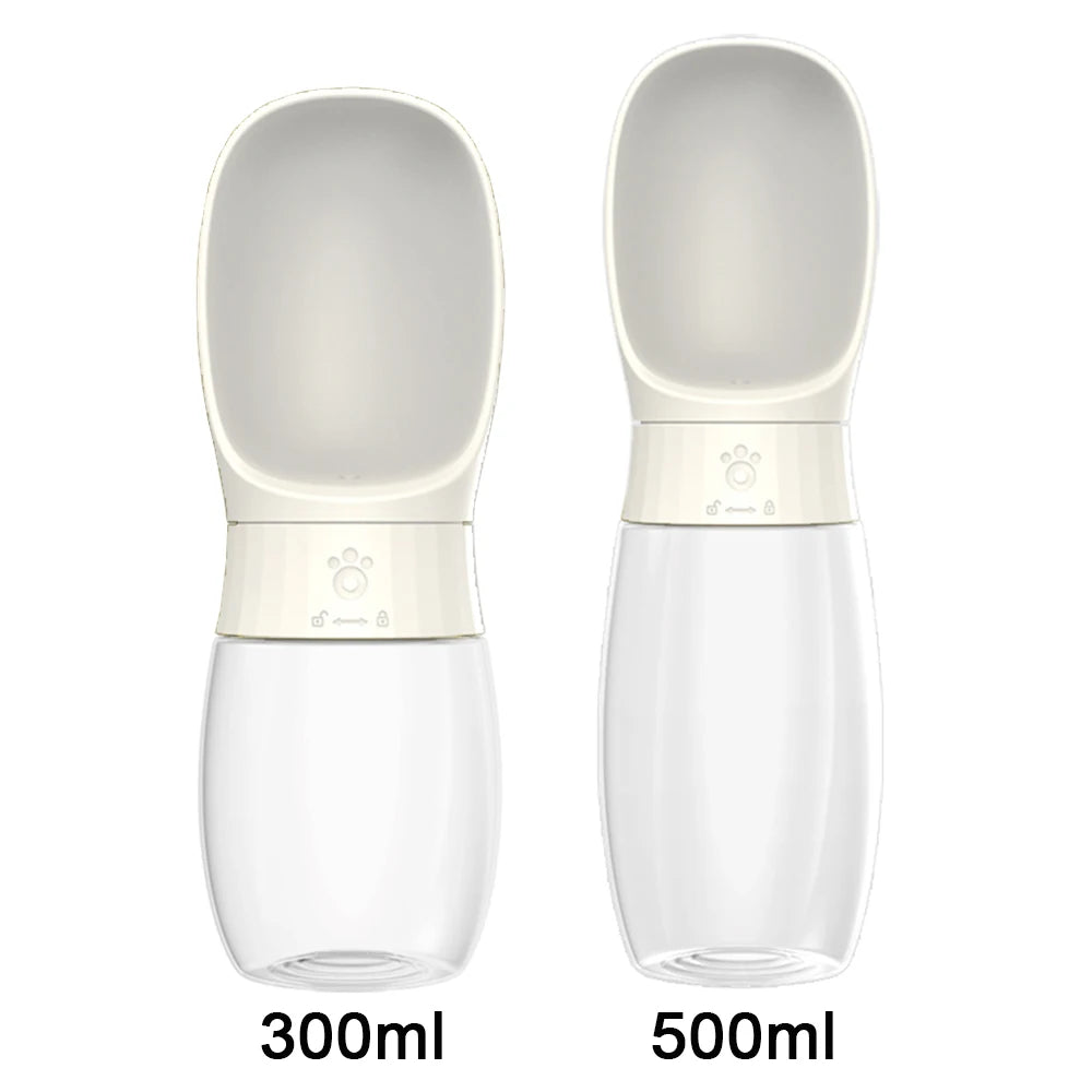 1 Garrafa de Água para Pets de Viagem 300ml 500ml Tigela Integrada Portátil para Cães Gatos Viagens e Atividades ao Ar Livre