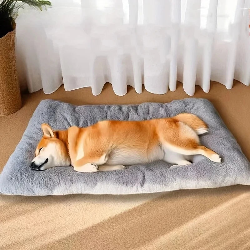 Cama de Cachorro Grande de Pelúcia, Sofá, Espessa, Super Macia, Poliéster, Tapete para Animais, Cama para Caixas de Cachorro Pequeno, Médio e Grande Porte