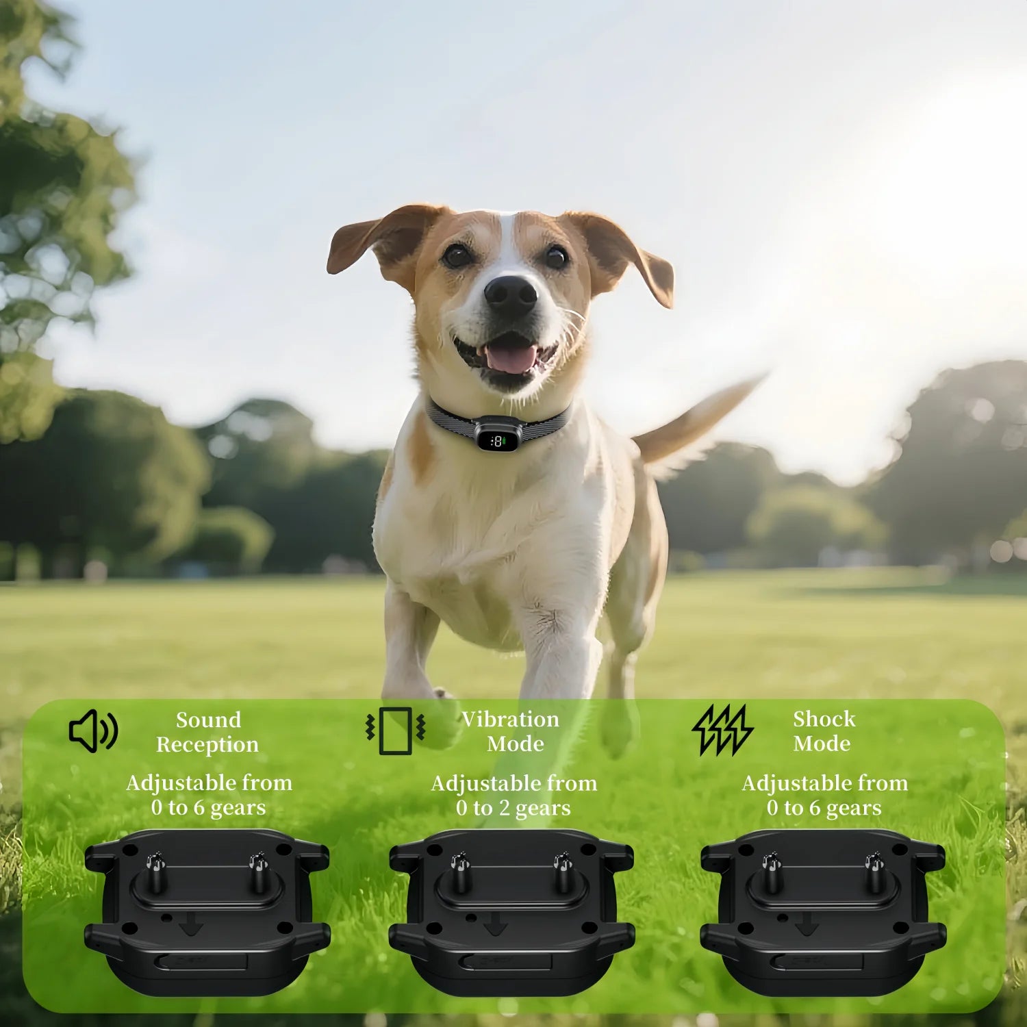 Coleira Anti Latido Automática YHLC para Cães, Recarregável, para Parar Latidos, Coleira de Treinamento Elétrica para Cães