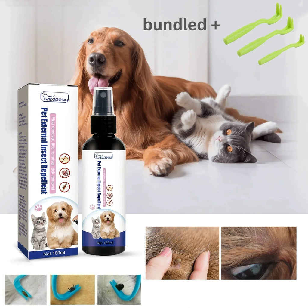 🐶 Pet Flea &amp; Tick Spray – 100ml